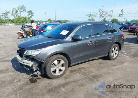 2014 Acura Mdx из США, поврежденный, VIN 5FRYD3H29EB010838